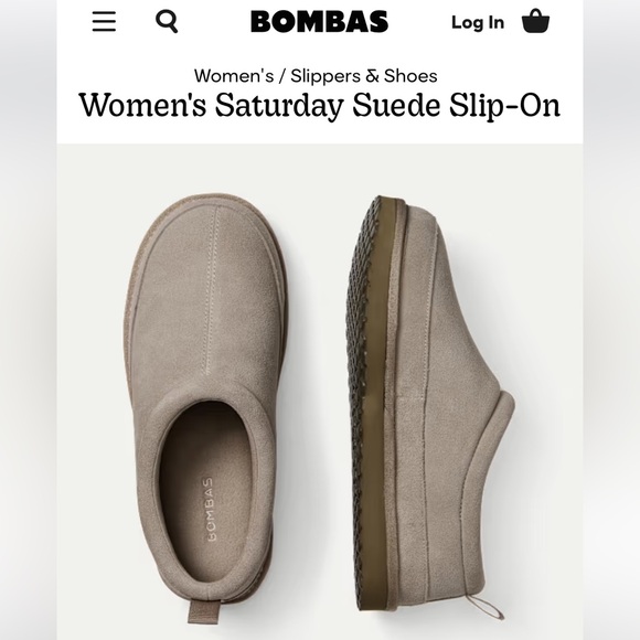 BOMBAS SATURDAY SLIP ON WOMENS SIZE 9 TAUPE - Picture 5 of 6